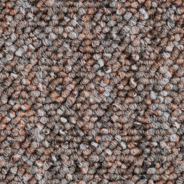 Teppichboden beige mit Schlingen Struktur meliert mit Vliesrücken 400 cm Breite (Meterware)