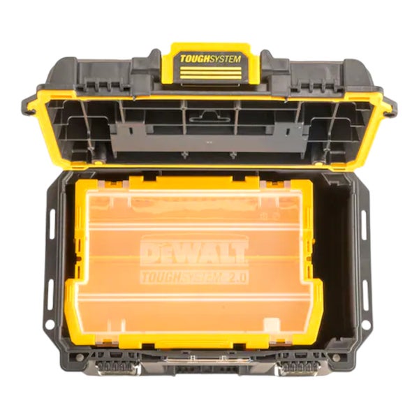 Geöffnete DeWalt Toughsystem Werkzeugkiste