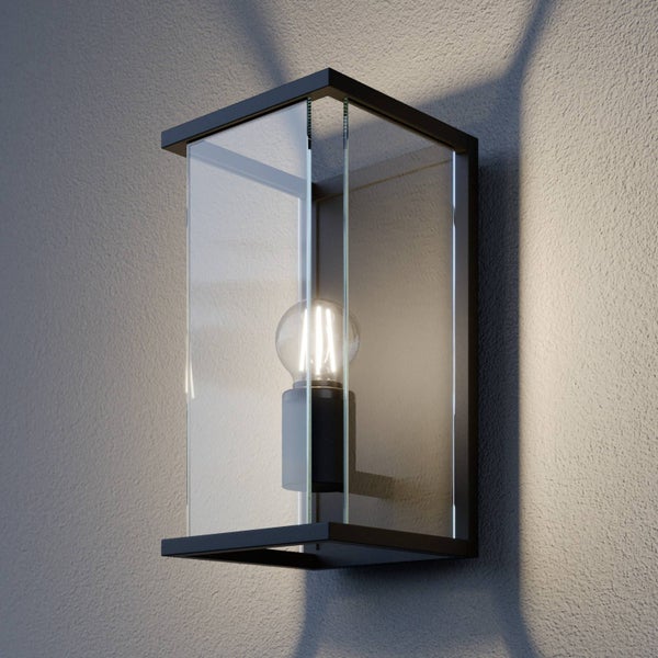 Lucande Wandlampe aussen, Aussenwandleuchte spritzwassergeschützt IP54 1x E27 max. 15W ohne Leuchtmittel Außenleuchte Wandleuchte außen