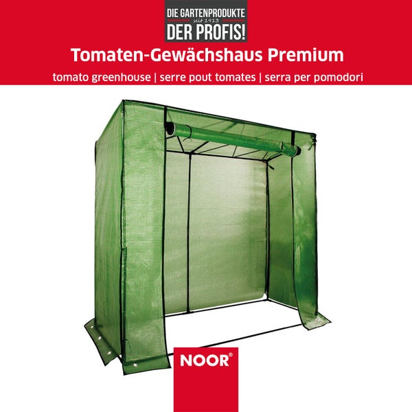 Tomaten-Gewächshaus Premium - 175x200x75 cm - Gitterfolien-Tomatenhaus mit Stahlrohren - Ideal für Tomatenzucht, Anzucht und Aussaat