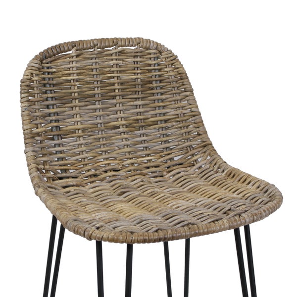 FRANK FLECHTWAREN | Rattanbarstuhl Modern Line, RATTAN, 40 x 42 x 91 cm, Sitzhöhe 67 cm, Stückpreis