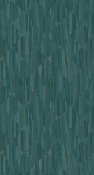 Origin Wallcoverings Fototapete 3D Holzoptik Petrolblau - 1,5 x 2,79 m - 357301