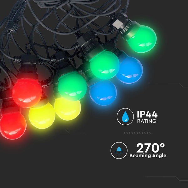 LED-Lampen für Lichterketten - DC:24V - IP44 - 600 Lumen - RGB+Gelb