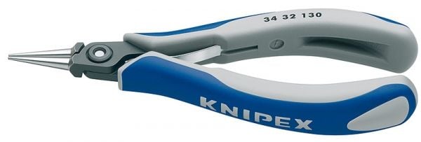 Knipex Spitzzange mit blau-grauen Griffen