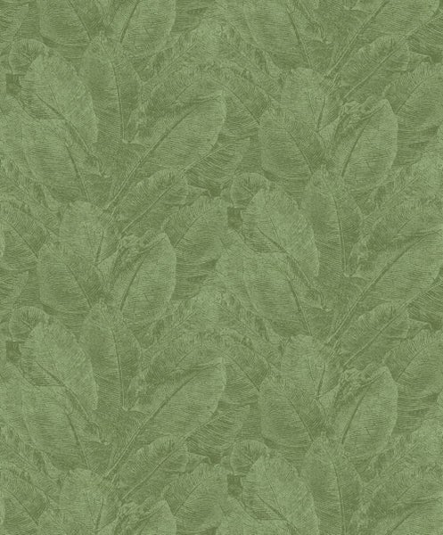 Masureel Tapete Blätter Grün - 53 cm x 10.05 m - 630581