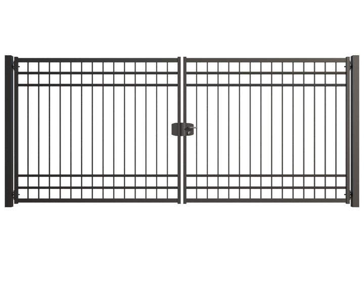 Doppeltor aus Metall für den Außenbereich