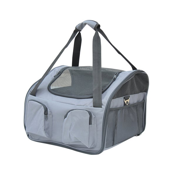 PawHut Hundetasche, 41L x 34B x 30H cm, Oxford Gewebe, Grau