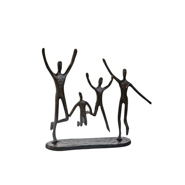 Skulptur GILDE Dekoration Höhe 20cm Breite 22cm braun Eisen