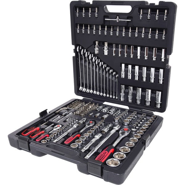 KS TOOLS 1/4+ 3/8+ 1/2 CHROMEplus Steckschlüssel-Satz 216tlg. - 918.0216