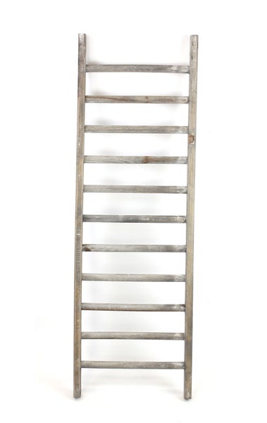 FRANK FLECHTWAREN | Dekoleiter Landhaus, HOLZ, 32 x 4 x 98 cm, ohne Deko