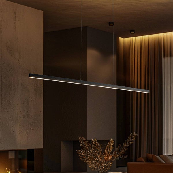 quitani LED Zino (Modern) in Schwarz aus Aluminium (1 flammig, ) Küchenleuchte