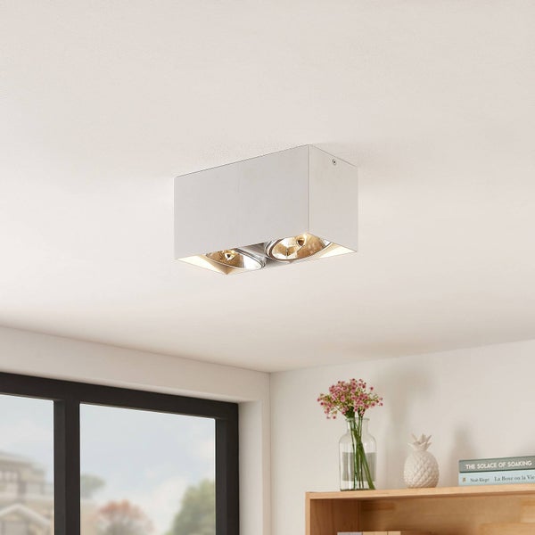 Arcchio Deckenlampe Jarle (Modern) in Weiß aus Aluminium (2 flammig, G9) - Deckenleuchte Lampe Wohnzimmerleuchte