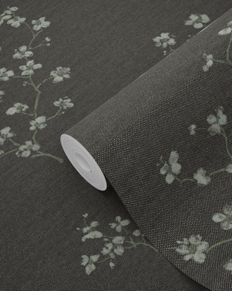 Rolle Textiltapete mit Blumenmuster