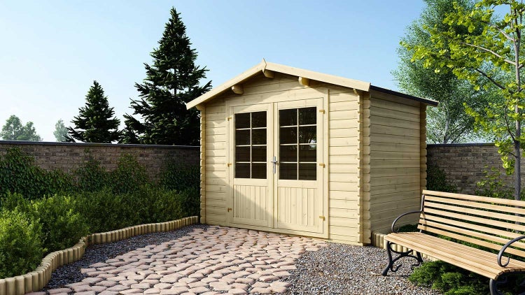 Gartenhaus, Gerätehaus 6m2 - 3x2m - 28mm