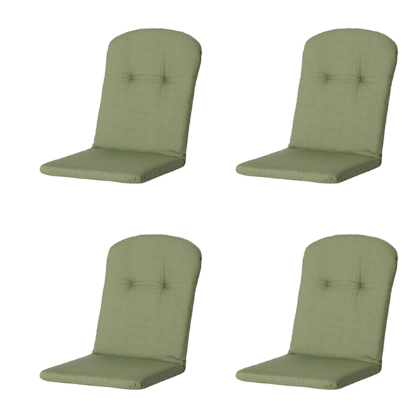 Stuhlauflage Stapelstuhl Basic grün - Ca. 96x45 cm - 4er-Set