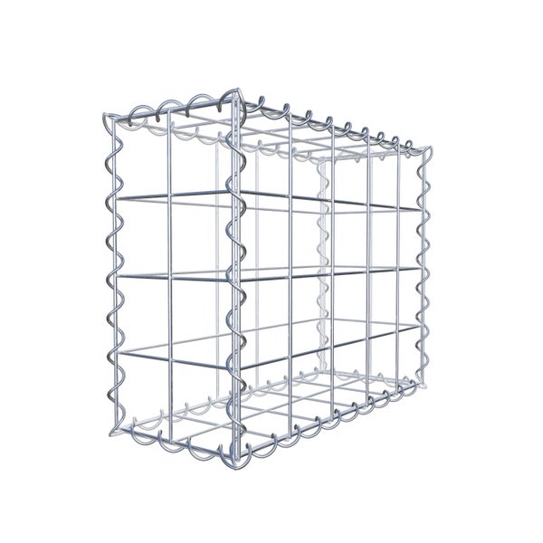 Gabione 50 cm x 40 cm x 20 cm (L x H x T), Maschenweite 10 cm x 10 cm, Spirale