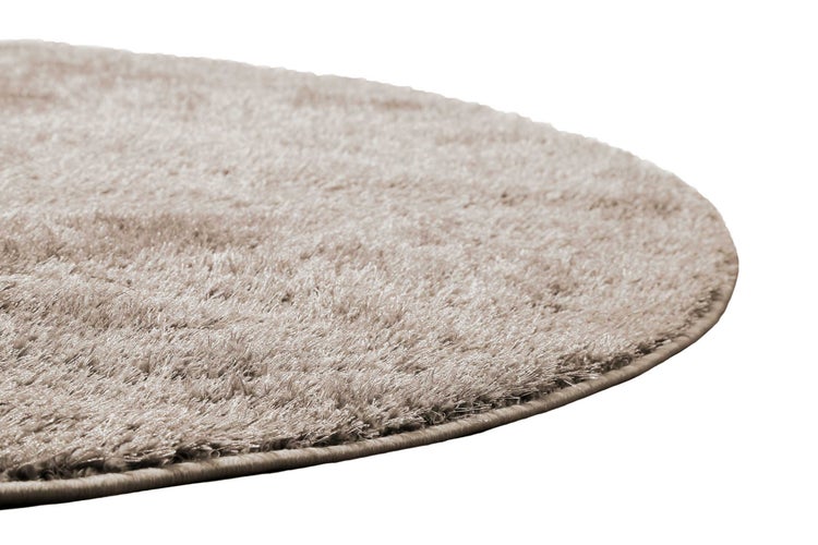 Teppich Rund Sand Hochflor Flavio Homie Living 80 cm rund