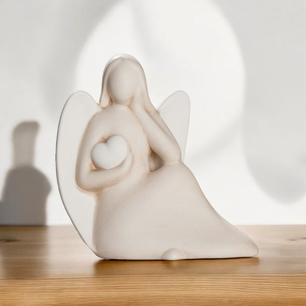 Figur GILDE EngelHöhe 27cm Breite 26cm creme Keramik
