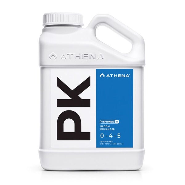 Athena PK Blütestimulator in einer weißen Flasche