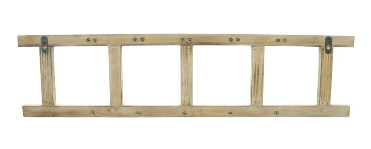 FRANK FLECHTWAREN | Hängeregal Wine, HOLZ, METALL, 80 x 10 x 20 cm
