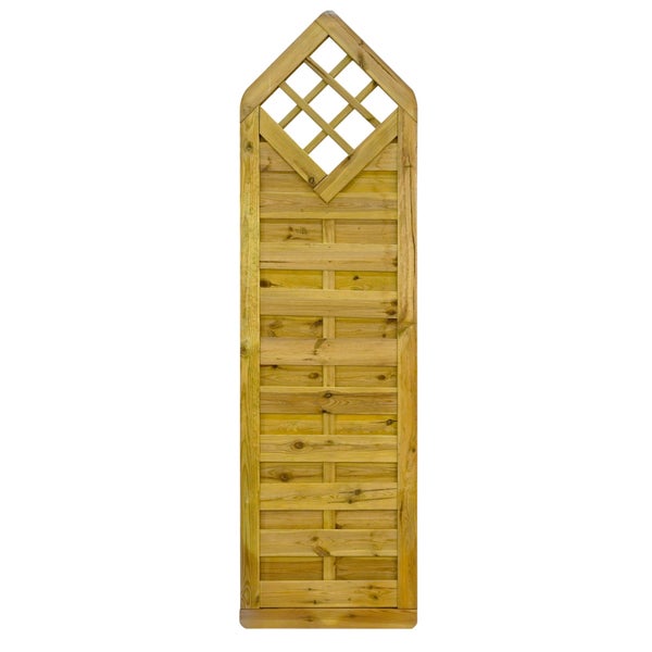 Holzzaun mit Rautenmuster