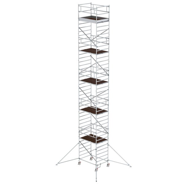 MUNK Rollgerüst mit Doppelplattform 1,35x1,80m Plattform 13,35m AH
