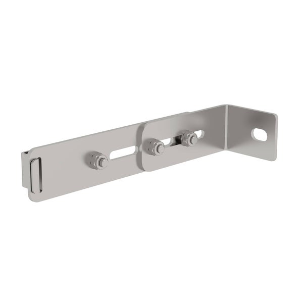 MUNK verstellbare Wandhalter mit Klemmbügel Edelstahl Wandabstand 215-275mm