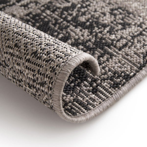 FLOORDIREKT Outdoorteppich - Wetterbeständiger Außenteppich - Cotton - Grau - 200 x 290 cm