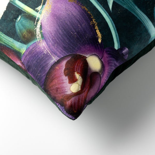 Orchid Kissenbezug - Mit Blumenmuster 45x45 cm, Grün