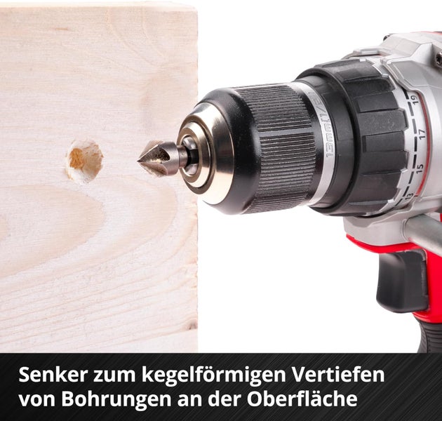 Einhell L-CASE 40-tlg. Bit- und Bohrer-Set (25-mm-Bits, Schnellwechselbithalter, Steckschlüssel, Senker, Metall-, Stein- und Holzbohrer inkl. Aufbewahrungsbox)
