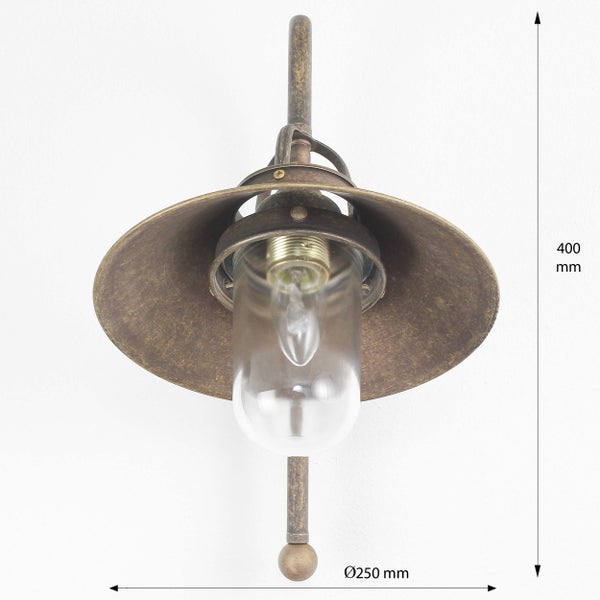 Deckenleuchte aus Metall, Durchmesser 250 Millimeter, Höhe 400 Millimeter