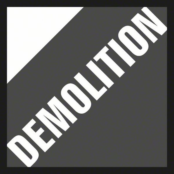 Demolition Schriftzug