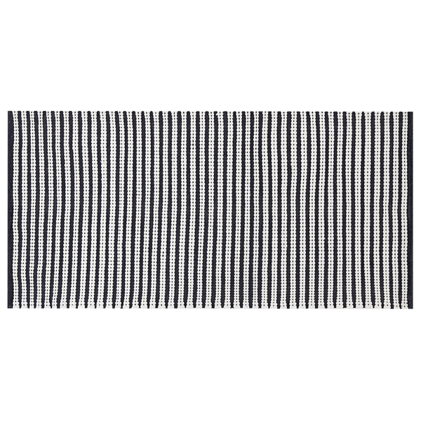 Teppich SOFULU Marineblau 80 x 150 cm Baumwolle