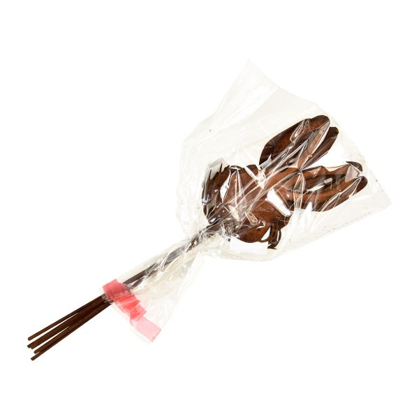 Dekorative Holzblätter in Plastikverpackung