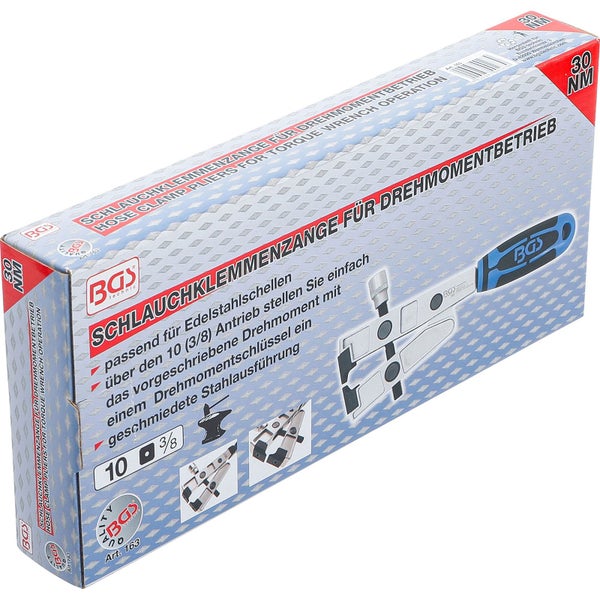 Verpackung der BGS Schlauchklemmenzange für Drehmomentbetrieb