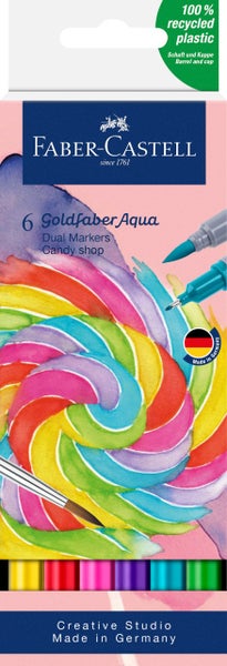 Faber-Castell Gofa Aqua Dual Marker Candy Shop 6er Set