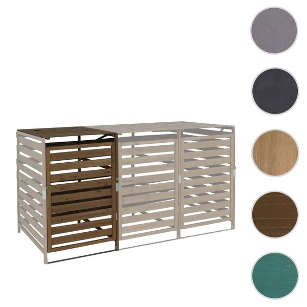 Mülltonnenbox aus Holz mit verschiedenen Farboptionen