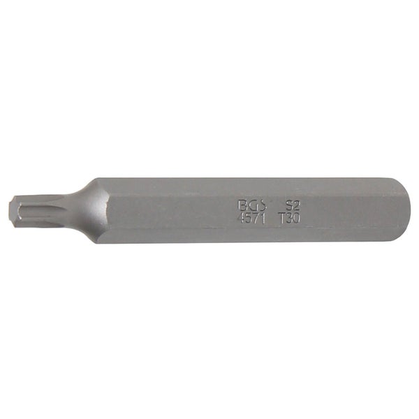 BGS Bit Länge 75 mm Antrieb Außensechskant 10 mm (3/8) T-Profil (für Torx) T30 - 4571