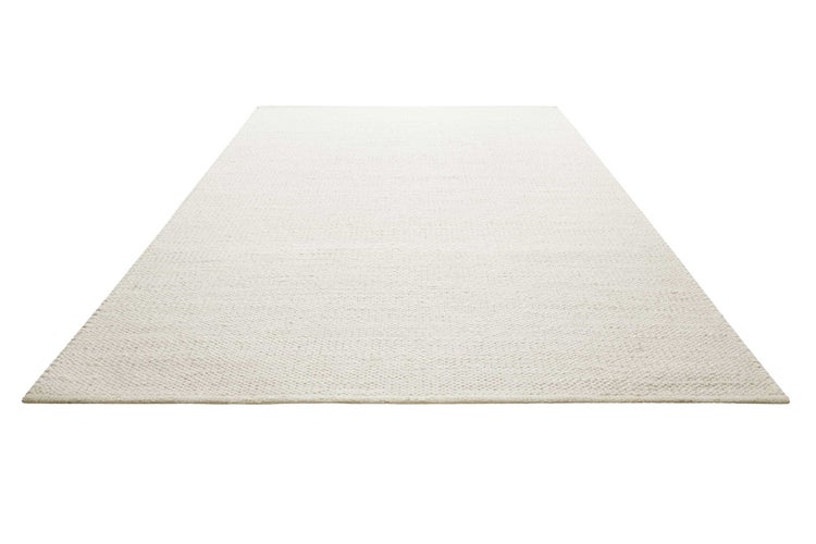 Kelim Teppich Creme Weiß aus Jute & Wolle Toulouse Green Looop 160x230 cm