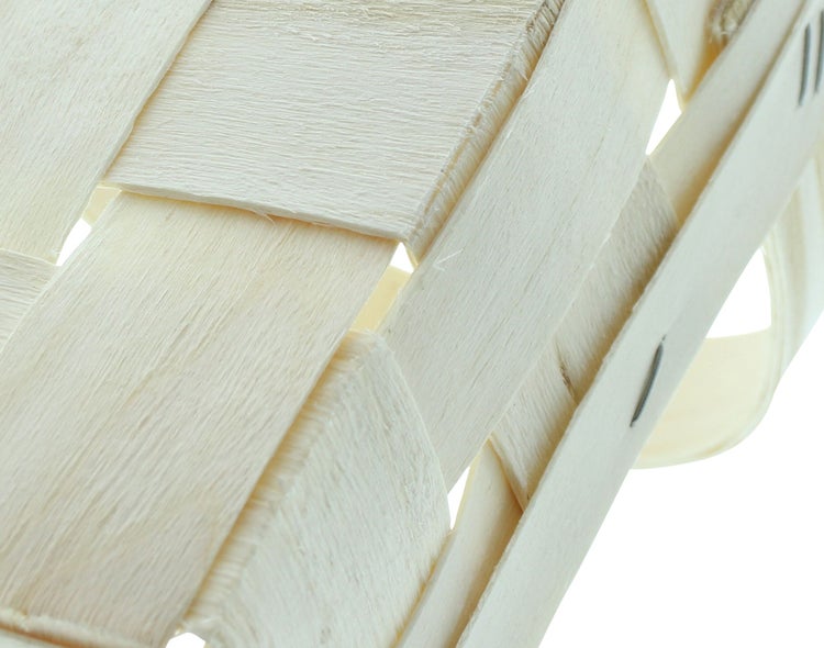 FRANK FLECHTWAREN | Bügelkorb Natur, HOLZ, 26 x 12 x 6 cm