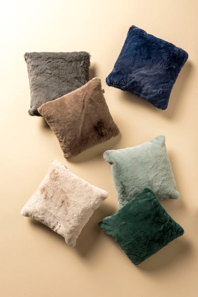 Zaya Kissenbezug - Bont look 45x45 cm, Blau