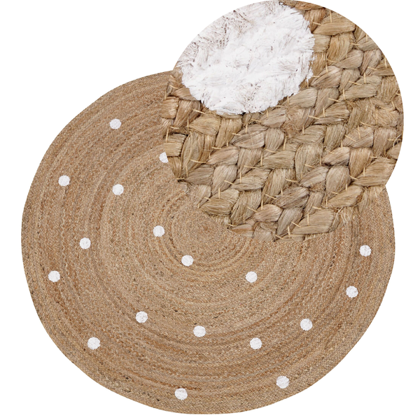 Teppich KHARRA Beige ø 140 cm Jute