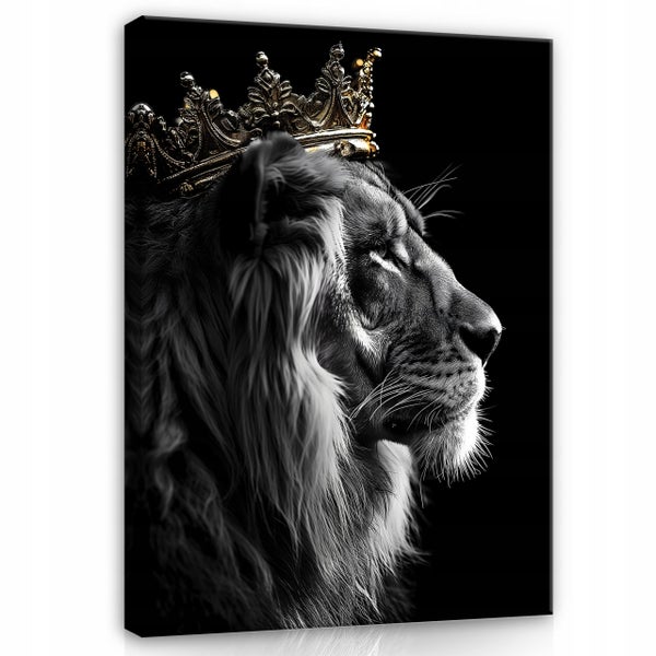 Leinwandbild Abstrakt Motivation Löwe Modern Bilder Wohnzimmer 120X80 cm