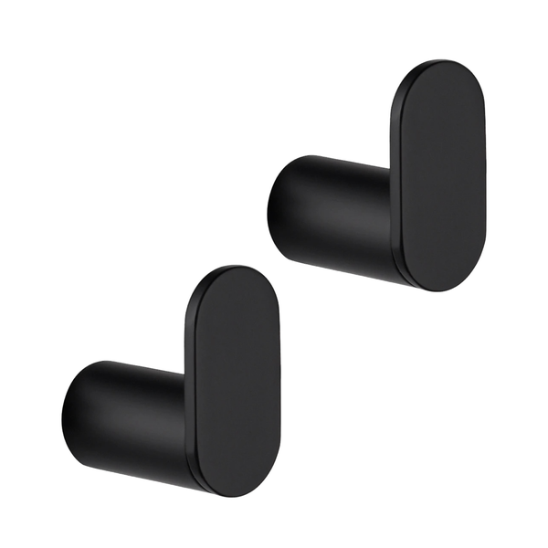 EAVY  Handtuchhaken Edelstahl Schwarz  Zum Bohren 2er Pack