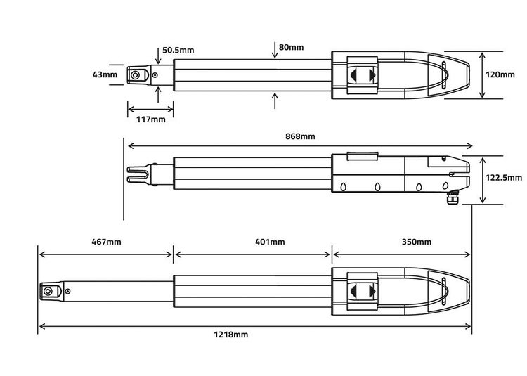 Elektrisches Flügeltor 3,4x1,4m MEIJE + TANKER B700 Motorisierung