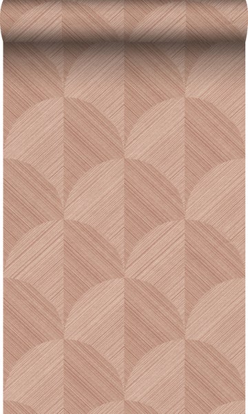 Origin Wallcoverings Öko-Strukturtapete 3D Muster Terrakottarosa - 0.53 x 10.05 m - 347937
