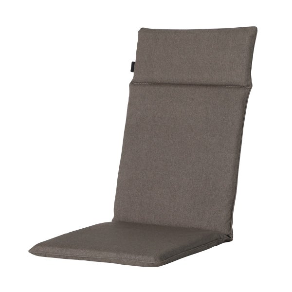 Hochlehnerauflage Oxford, Taupe – Ca. 120x50 cm - 4er-Set