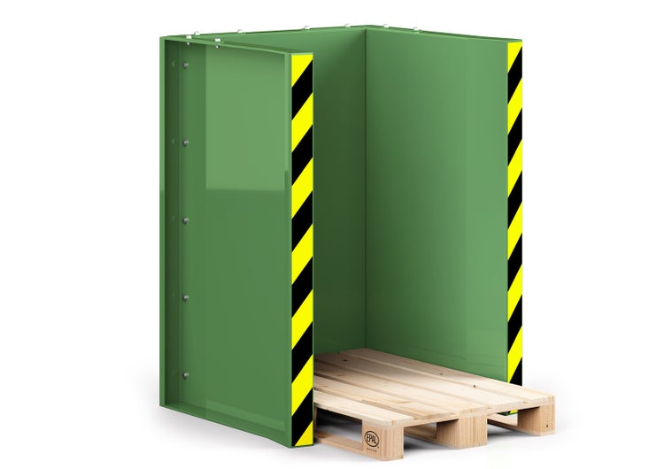 RR Industrietechnik Paletten Stapel Station RPS-10 BxTxH 1020x945x1425 mm RAL 6011 Resedagrün