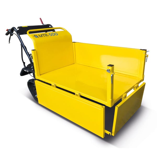 Gelbe Motorschubkarre MTR-500 für den Transport von Materialien