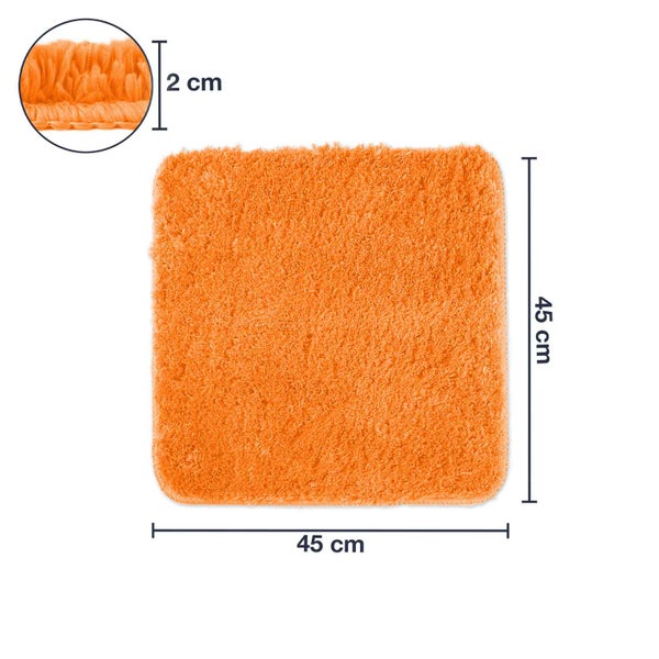 1 St. Badematte Florenz Orange 45 x 45 cm